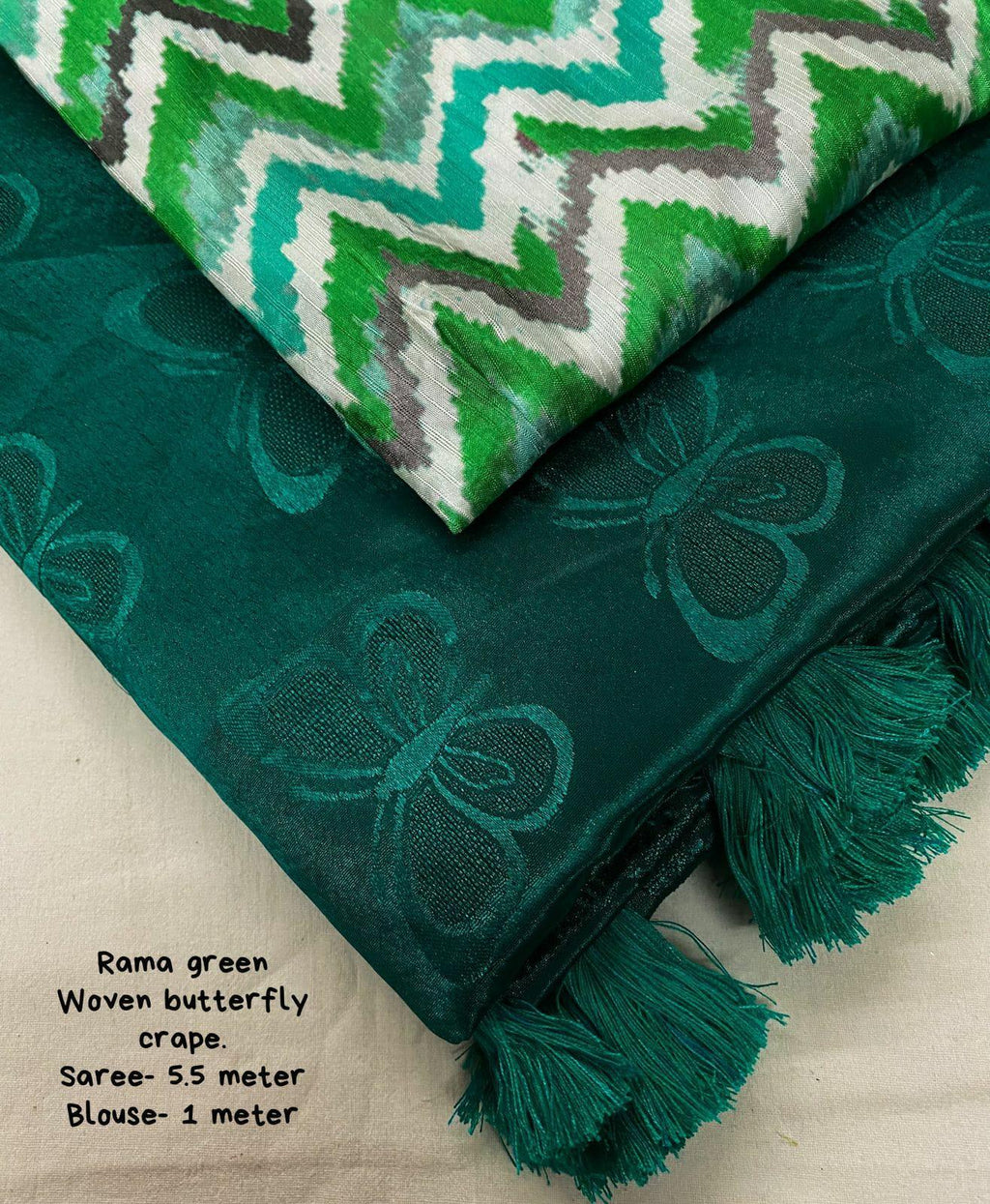 Rama Silk Blend Ethnic Motifs Saree with Unstitched Blouse - A2M