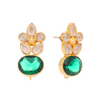 Nuyug 22K Gold Plated Verdant Bloom Studs - Distacart