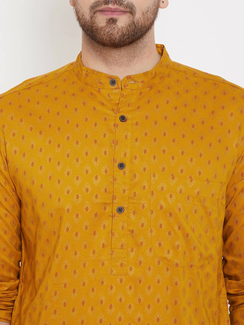 Even Apparels Yellow Rayon Wedding Men's Kurta For Haldi - Distacart