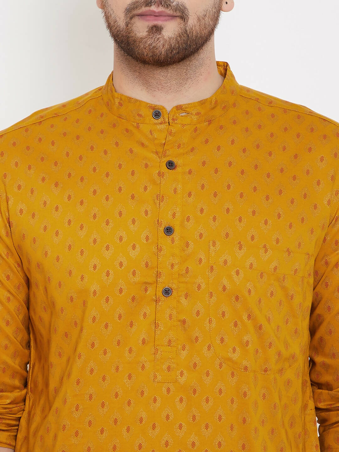 Even Apparels Yellow Rayon Wedding Men's Kurta For Haldi - Distacart