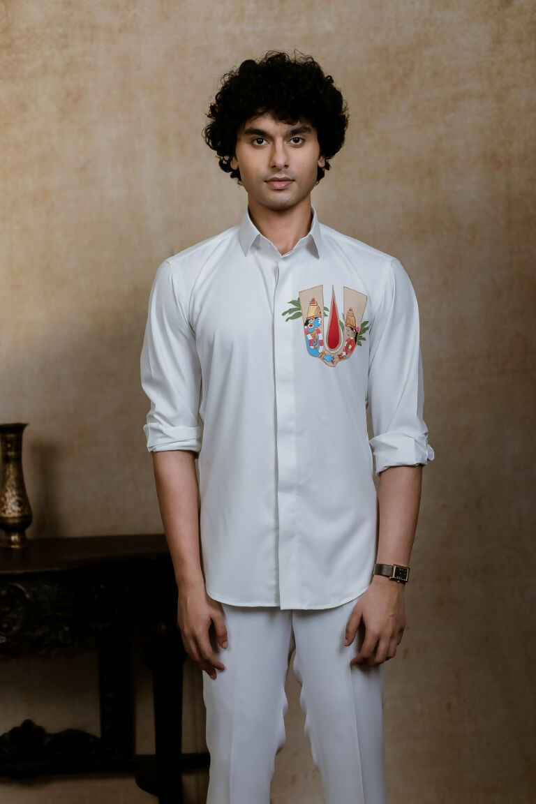 4Way White Chitra Srinivasa Shirt By Hilo Design
