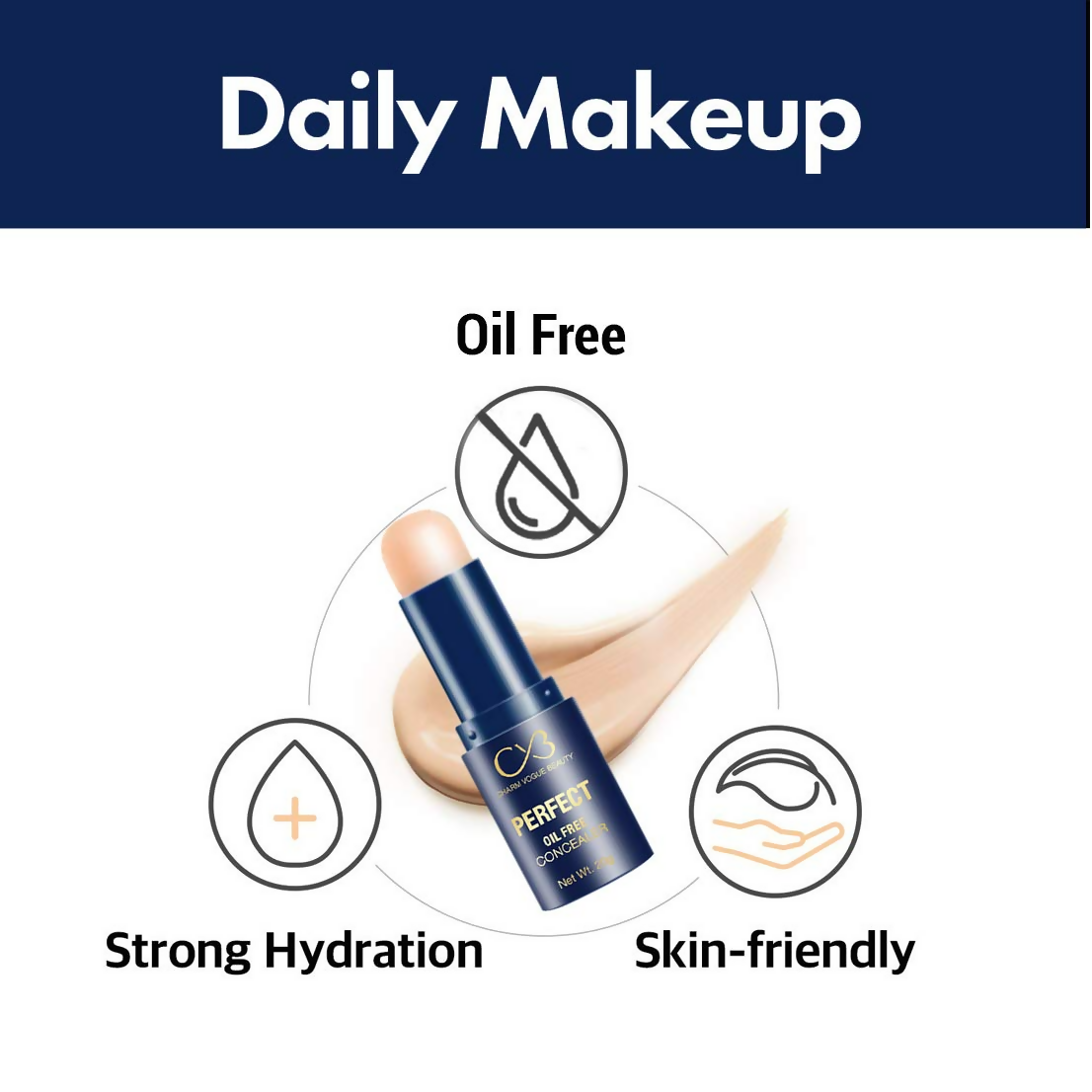 CVB C16 Perfect Oil Free Concealer Makeup Shade -03