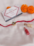 Designer kundan Rakhi - Ruby Raang - Distacart