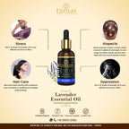 Tamas Pure Ayurveda 100% Organic Lavender Essential Oil India - USDA Certified Organic