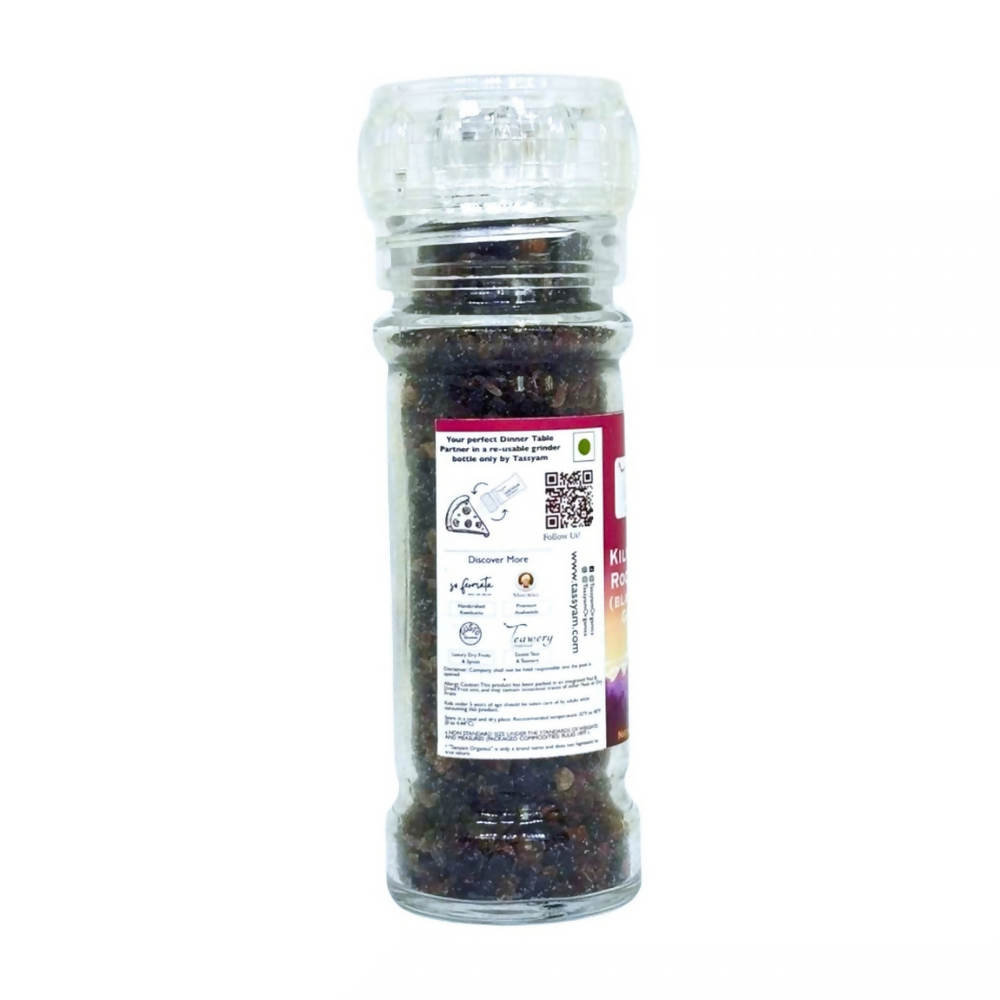 Tassyam Organics Black Salt Granules Grinder Bottle - Distacart