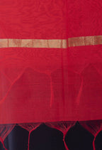 Mominos Fashion Red Banarsi Piping Dupatta