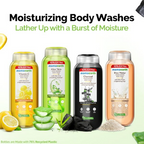 Mamaearth Charcoal Moisturizing Body Wash with Activated Charcoal & Energizing Mint for Skin