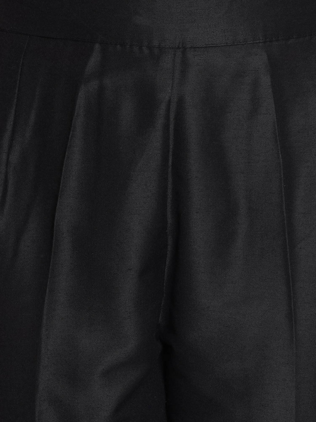 Women Republic Black Cotton Blended Set with Attached Drape - Distacart