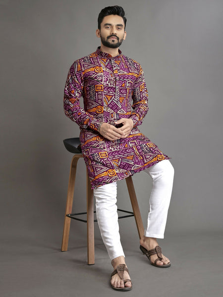 Anaita Multicolor Printed Cotton Straight Kurta