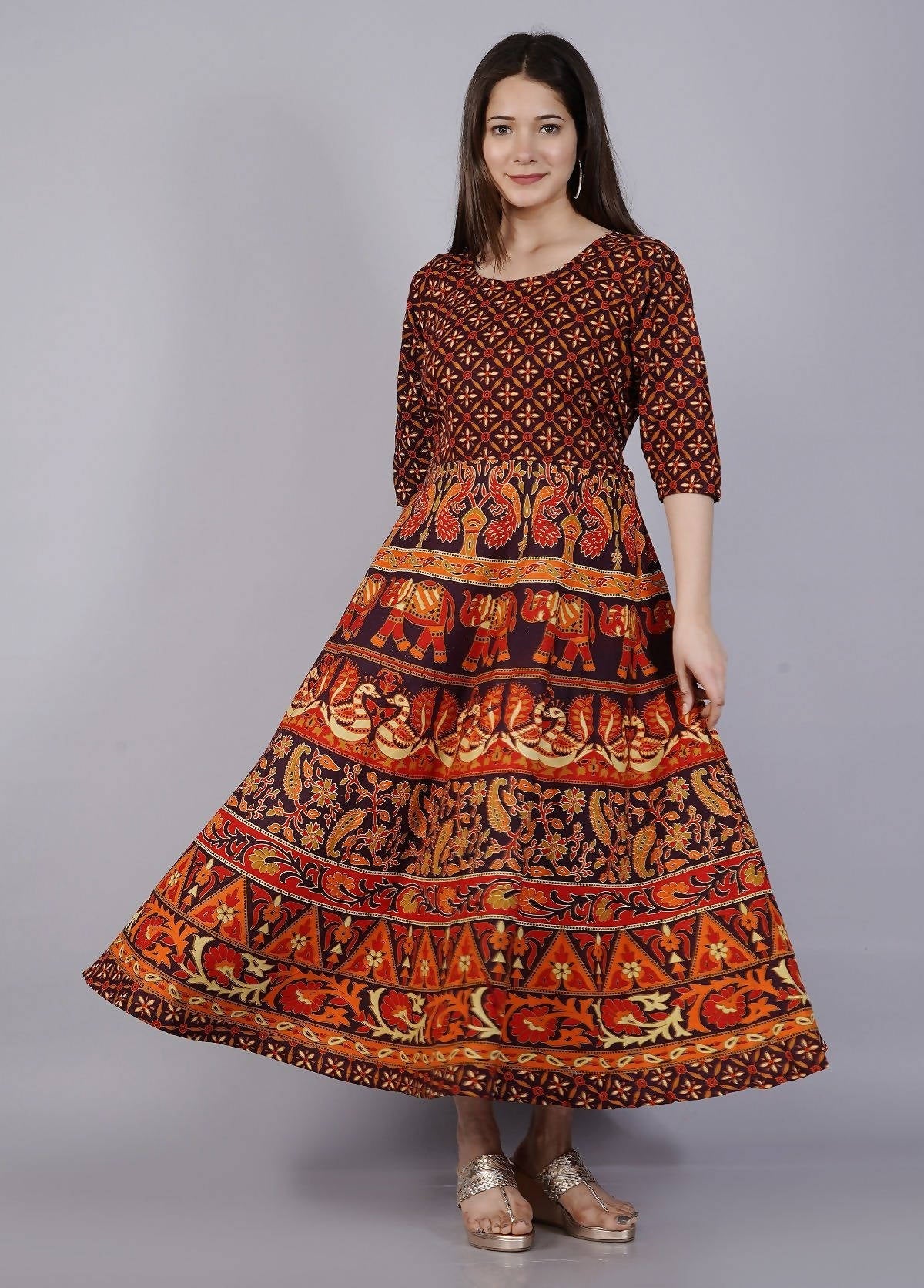 Vamika Multicolor Cotton Printed Party/Casual Wear Kurti (GAM17K)