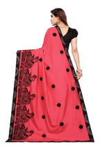 Vamika Pink Dola Silk Embroidery Saree