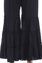 Mominos Fashion Reyon Cotton Black Palazzo - Distacart