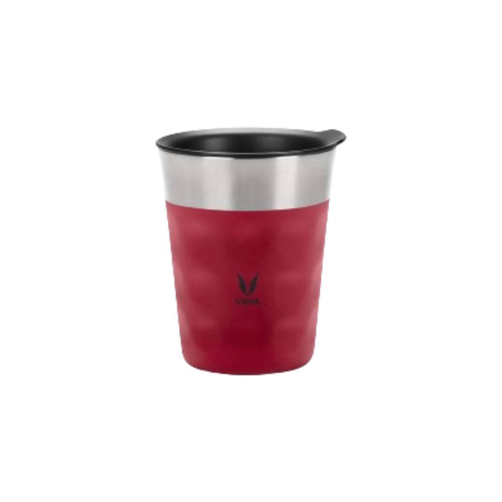 Vaya Popcup Insulated Coffee Mug Tumbler With Lid - 250 ml (Red)
