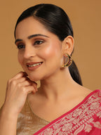 Nuyug 22K Gold Plated Pink Lunar Earrings - Distacart
