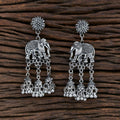 Joban Fashion Women Silver Black Oxidised Earrings - Distacart