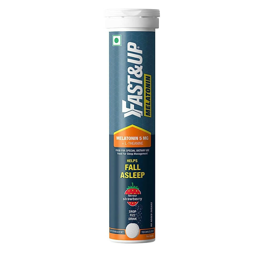 Fast&Up Melatonin Effervescent Tablets – Strawberry Flavor - Distacart