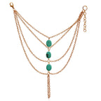Gold-Plated Alloy Designer Hand Harness Bracelet - The Pari - Distacart