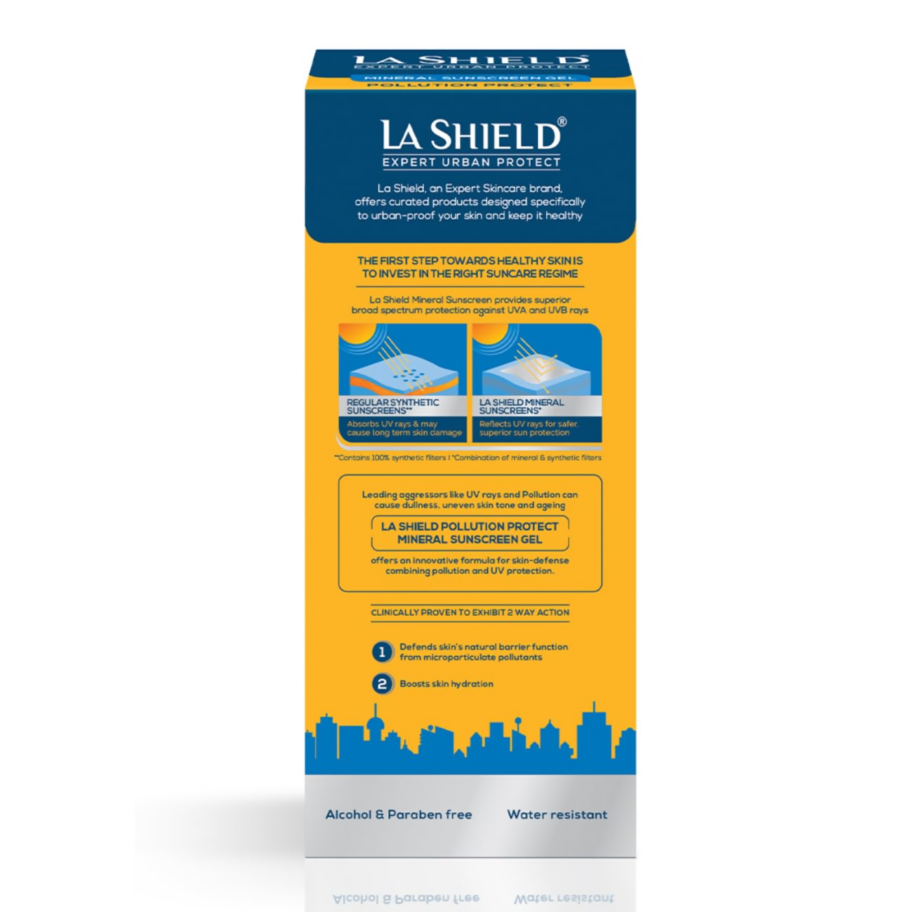 La Shield Pollution Protect SPF 50 Mineral Sunscreen Gel - Distacart
