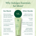 Indulgeo Essentials Sal Moist - Encapsulated Salicylic Acid Acne Healing Face Moisturiser 1.5%