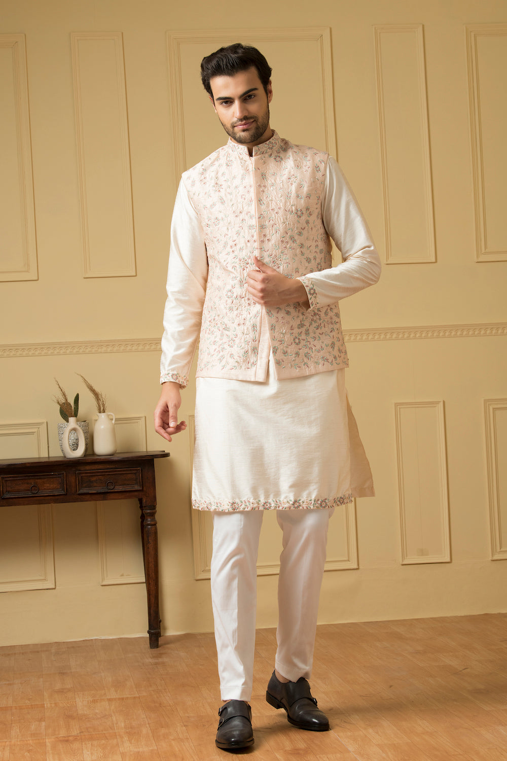 Fiori Designer Men's Nehru jacket by Hilo Design