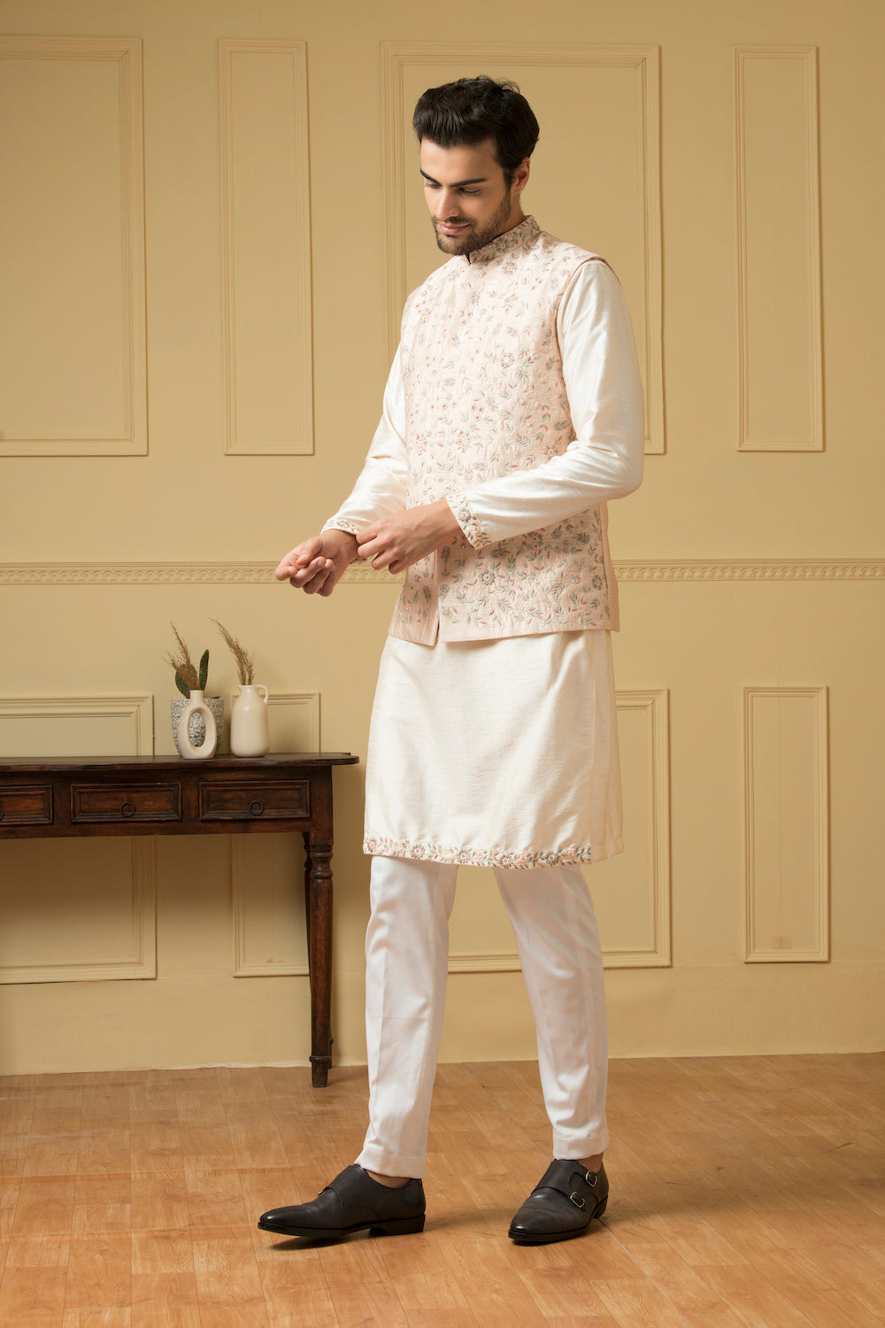 Fiori Designer Men's Nehru jacket by Hilo Design