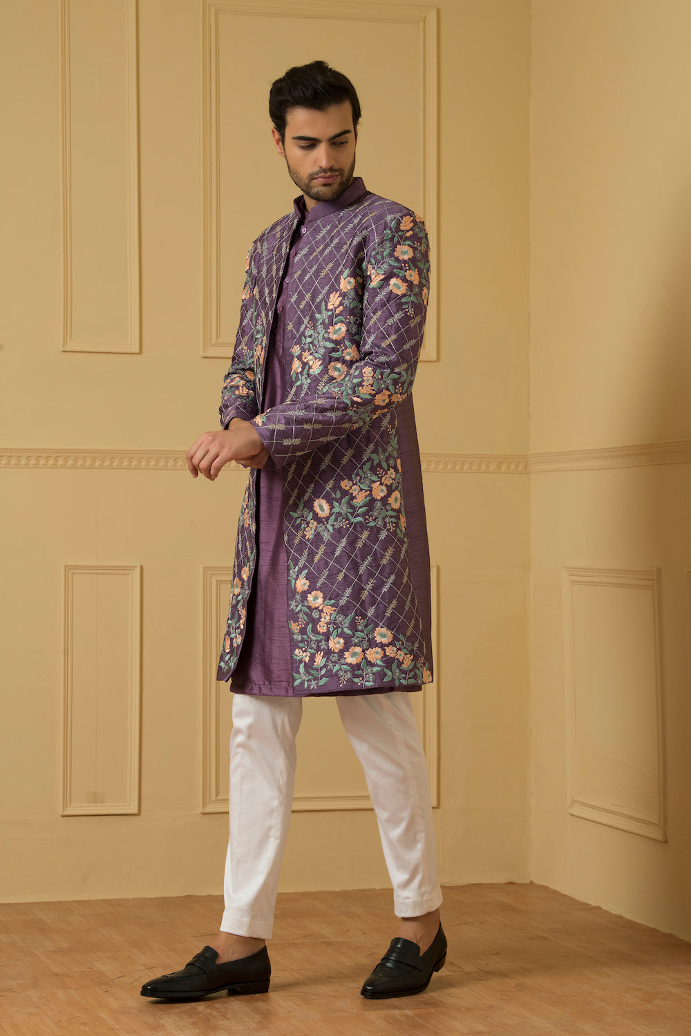 Sueno Designer Men's Indo western Set by Hilo Design