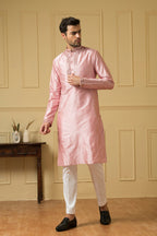 Pink Mirror Kurta by Hilo Design