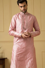 Pink Mirror Kurta by Hilo Design
