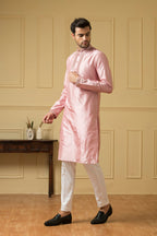 Pink Mirror Kurta by Hilo Design