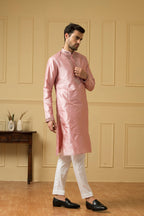 Pink Mirror Kurta by Hilo Design