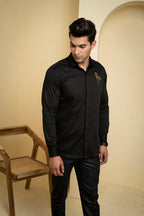 Perto Crane Designer Men's Shirt by Hilo Design