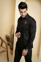 Perto Crane Designer Men's Shirt by Hilo Design