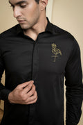 Perto Crane Designer Men's Shirt by Hilo Design