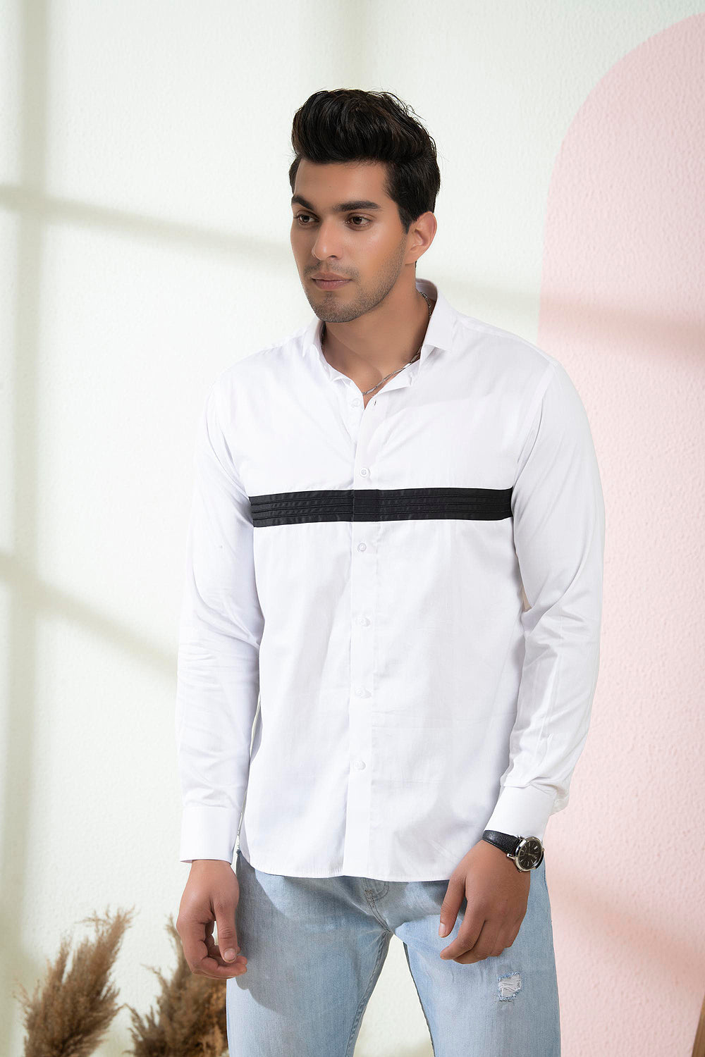 Contrast Designer Men's Shirt by Hilo Design