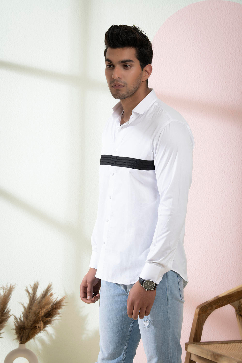 Contrast Designer Men's Shirt by Hilo Design