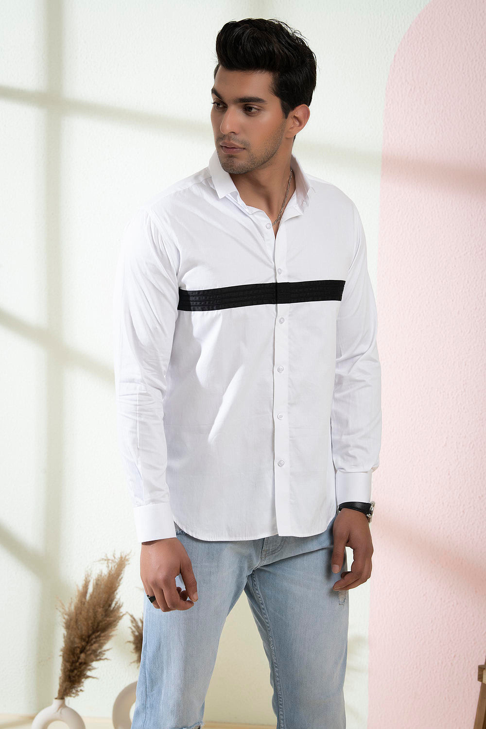 Contrast Designer Men's Shirt by Hilo Design