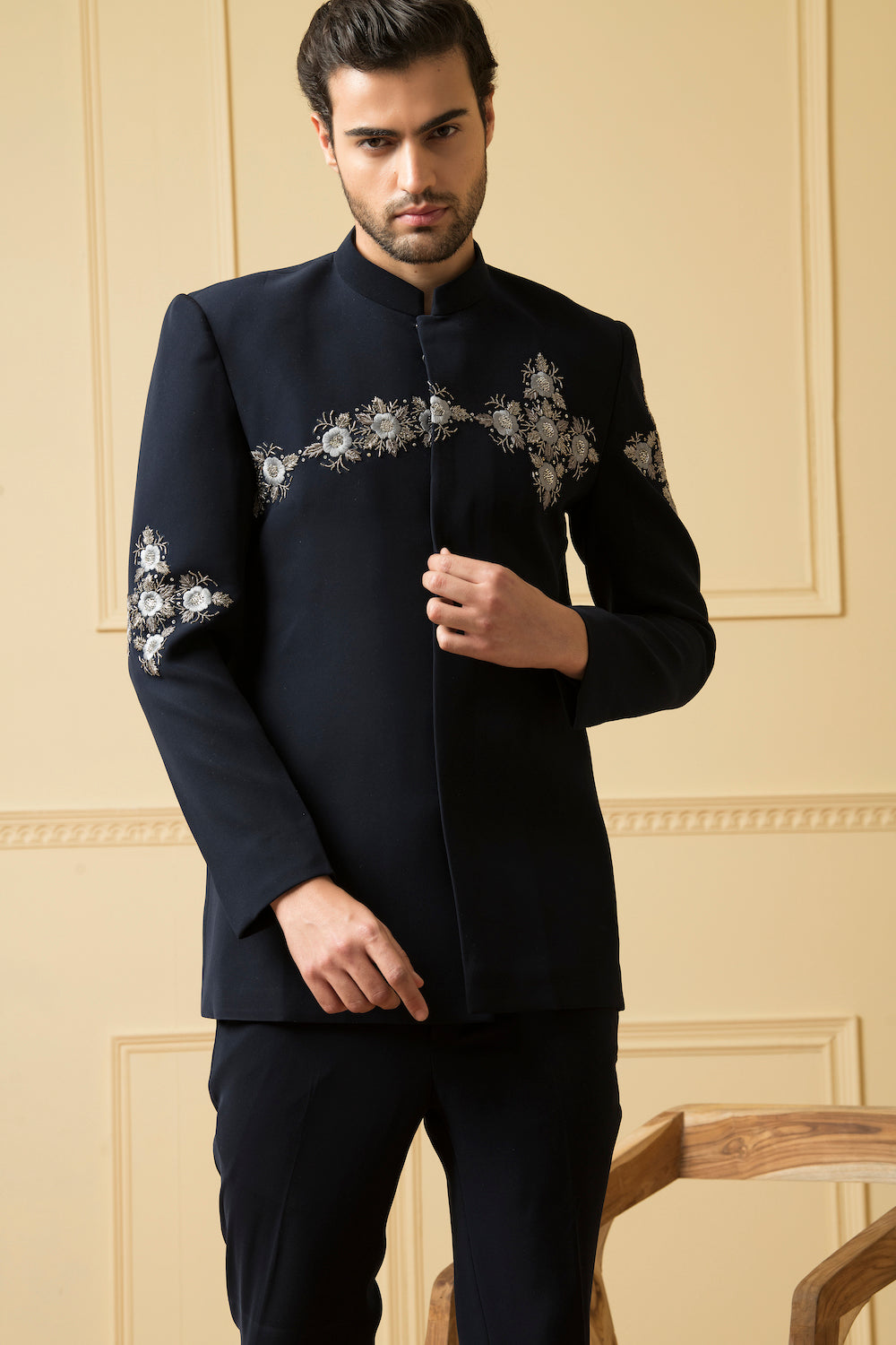 Noble Designer Men's Indo western Set by Hilo Design