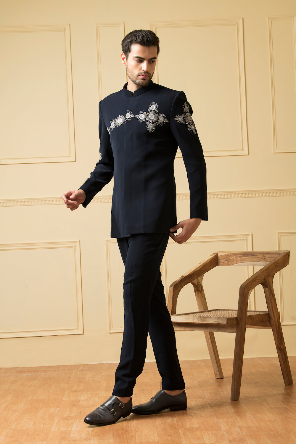 Noble Designer Men's Indo western Set by Hilo Design