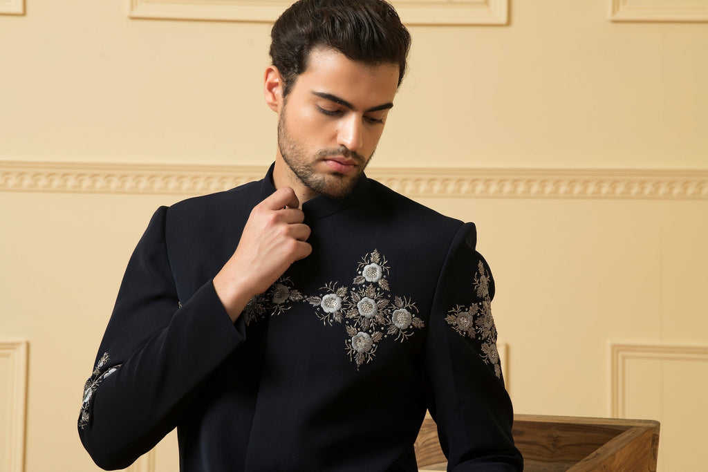 Noble Designer Men's Indo western Set by Hilo Design