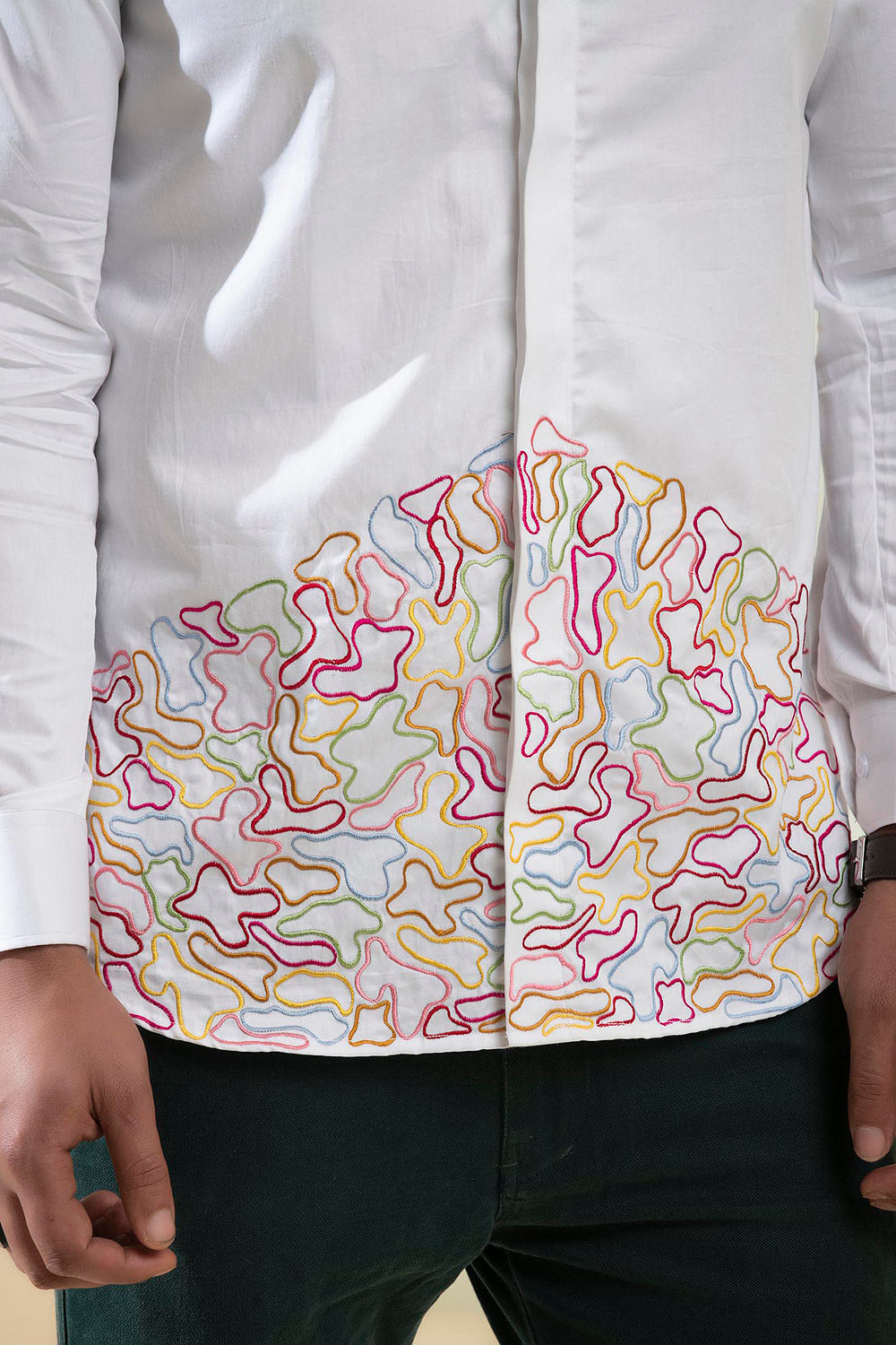 Rainbow Designer Men's Shirt by Hilo Design