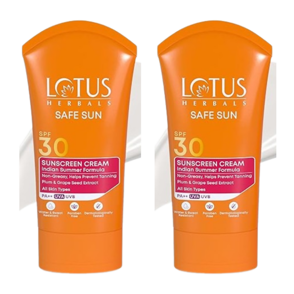 Lotus Herbals Safe Sun Sunscreen Cream SPF 30 PA+++ - Distacart