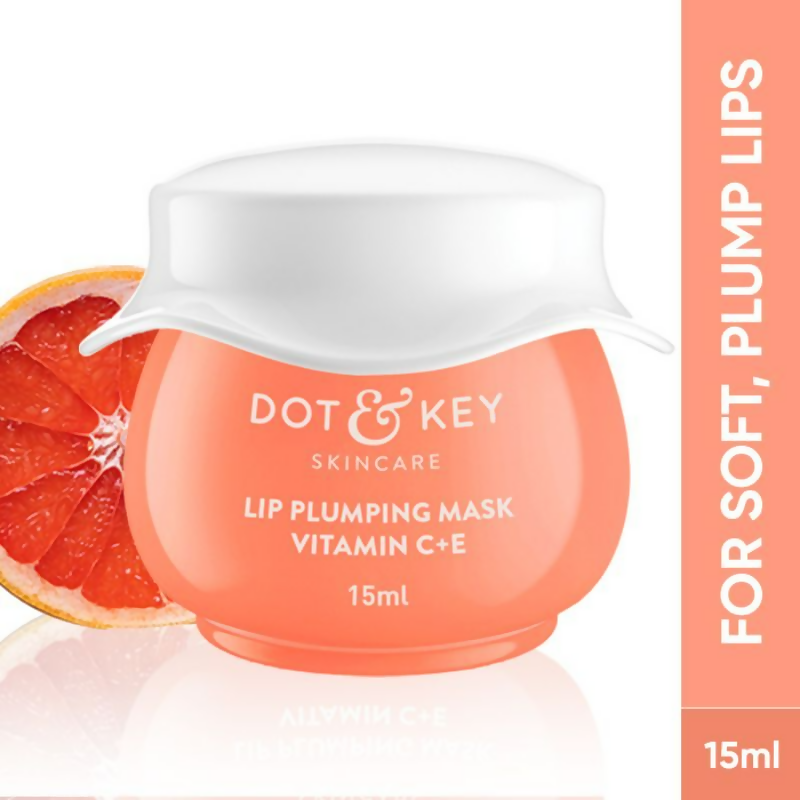 Dot & Key Vitamin C+E Peachy Nude Lip Plumping Mask- Blood Orange & Nectarine