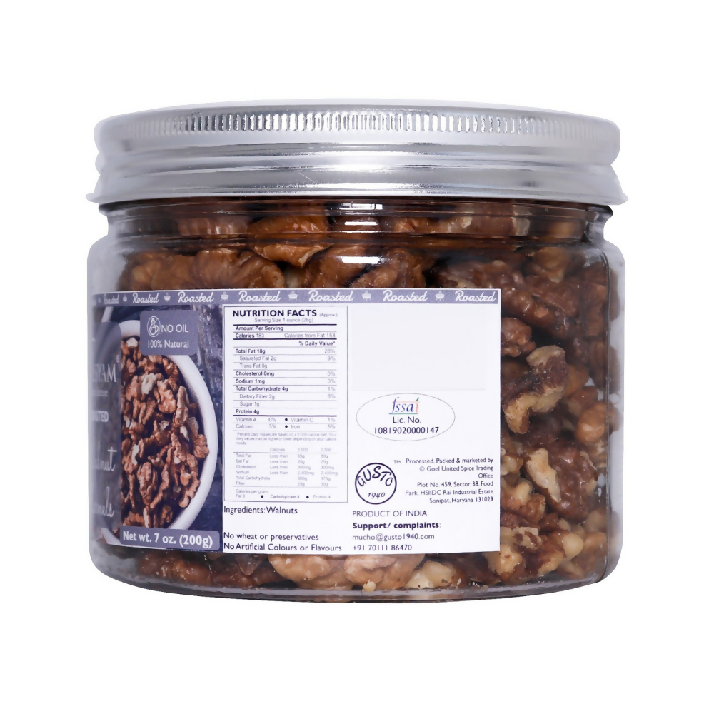 Tassyam Organics Roasted Walnut Halves - Distacart