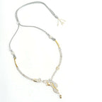 Mominos Fashion Johar Kamal Silver-Plated American Diamond Choker Set - Distacart