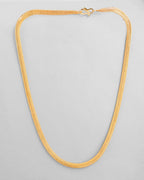 VOJ Men's Gold-Polished Thick Snake Chain
