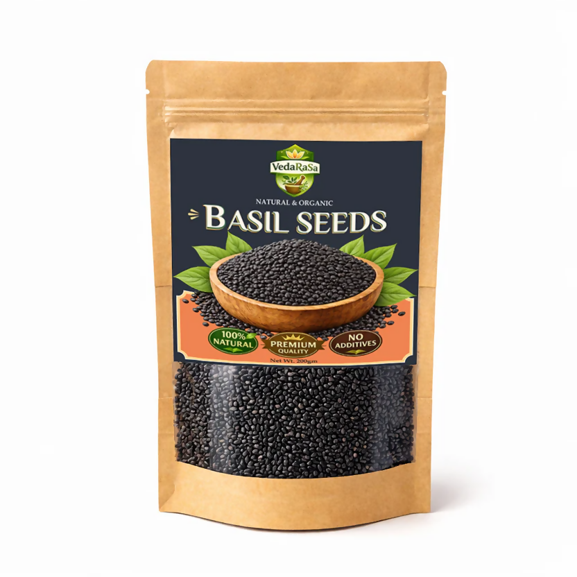 VedaRasa Basil Seeds (Sabja Seeds)