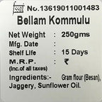 Vellanki Foods Andhra Sweets Combo (250 gm Each) - Venna Vundalu, Gavvalu, Bellam Kommulu - Distacart