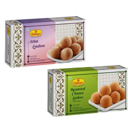 Haldiram's Atta Ladoo with Roasted Chana Ladoo