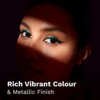 Pilgrim Metallic Eyeliner Green Envy, Long Lasting & Smudge Proof Enriched With Argan Oil - Distacart