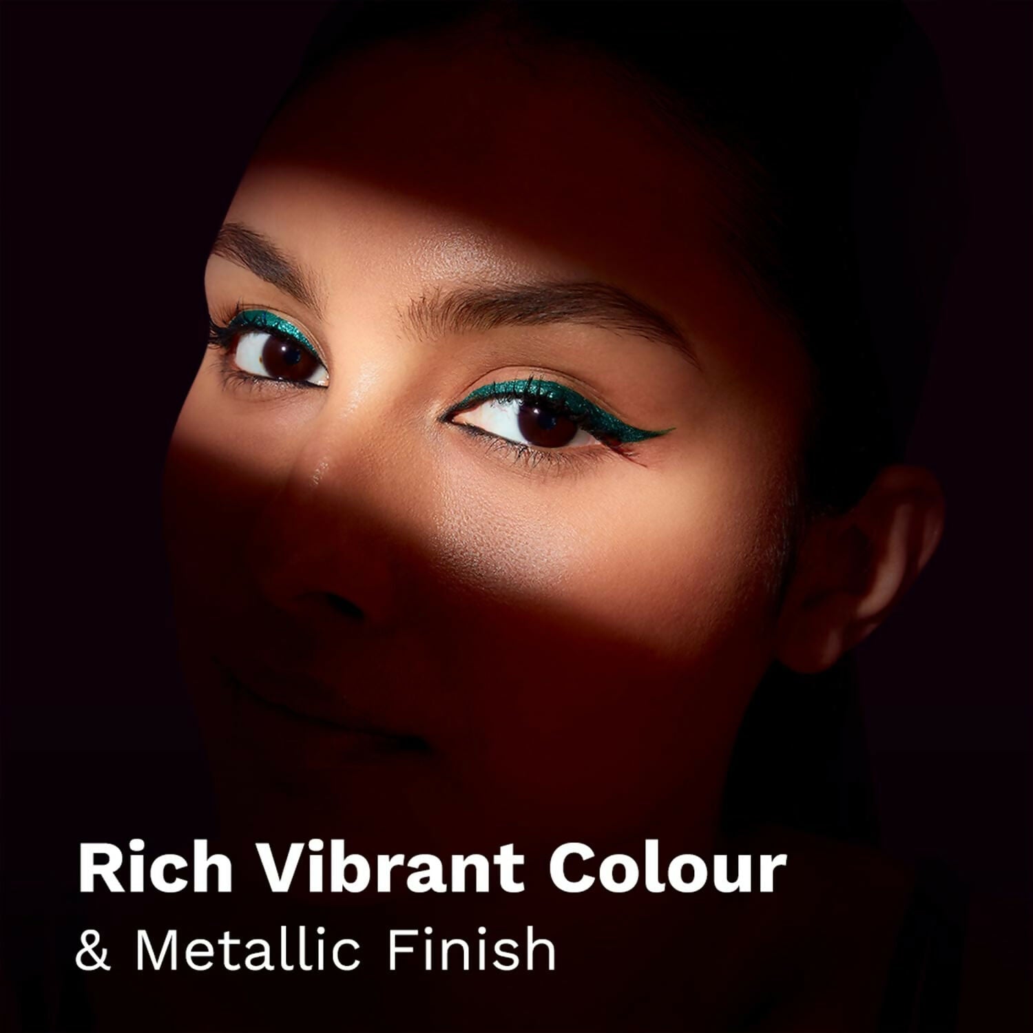 Pilgrim Metallic Eyeliner Green Envy, Long Lasting & Smudge Proof Enriched With Argan Oil - Distacart